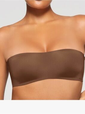 SKIMS bronze wireless Strapless Bandeau